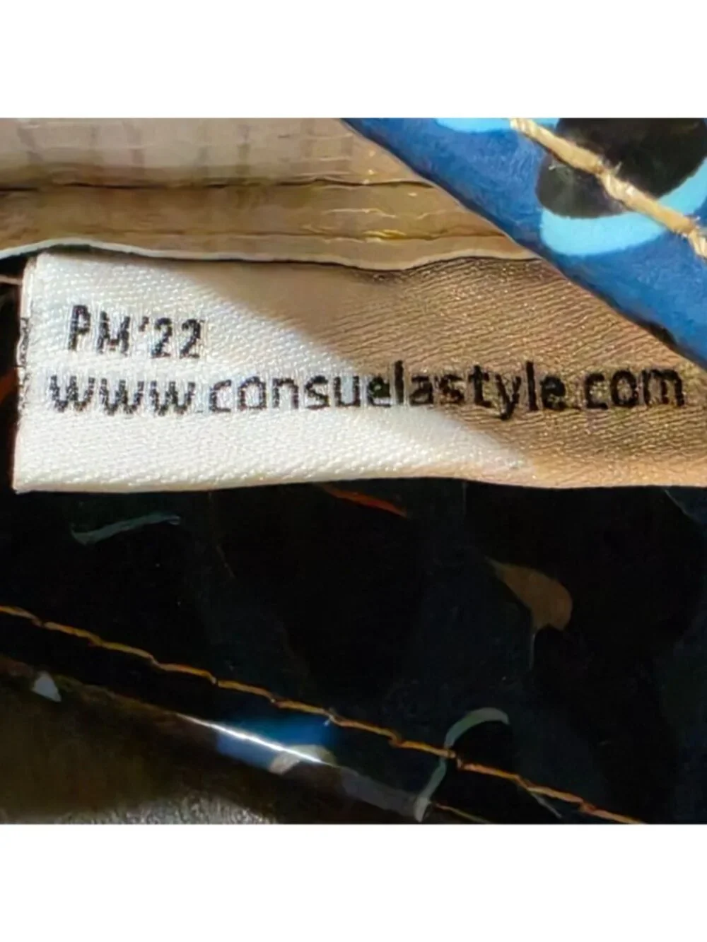 Consuela Danni Mini Bag Grab N Go Tote Blue Multicolor Leopard Print Bag READ - Picture 6 of 16
